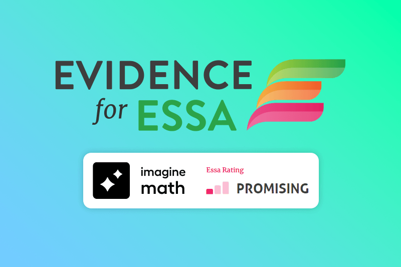 Evidence for ESSA ranked Imagine Math as "Promising"